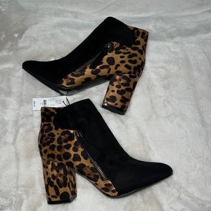 NY&C booties cheetah print 9 - cut small